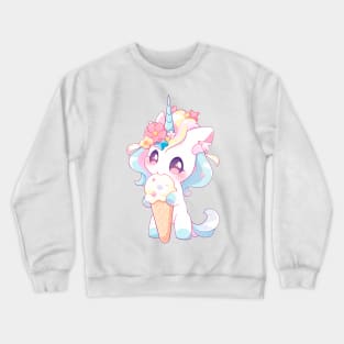 Unicorn appetizing eats ice cream Crewneck Sweatshirt